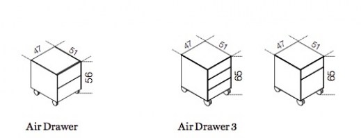 Air Drawer with two drawers_Dimensions